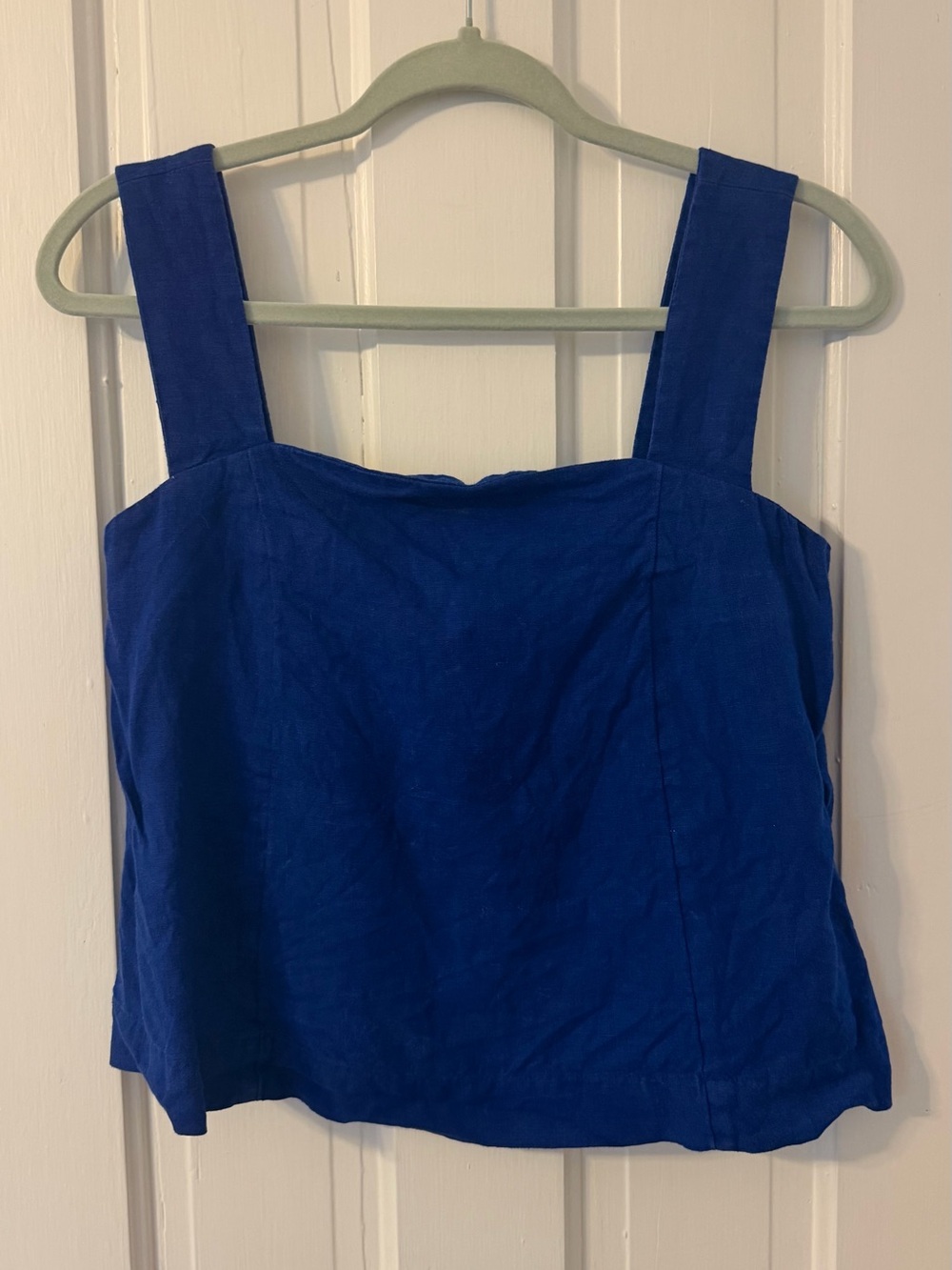 Madewell Cobalt Blue Square-Neck Tank Top